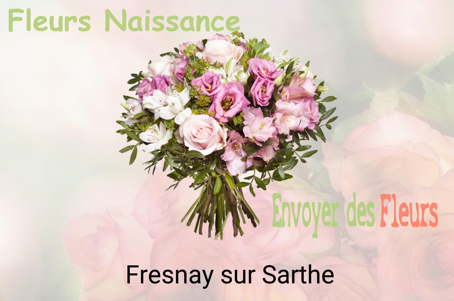 Bouquet de fleurs de naissance livré à Fresnay-sur-Sarthe